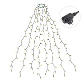 Salcar 1.5 m LED Lichterkette für Weihnachtsbaum, mit 8 Strängen, 200 LEDs